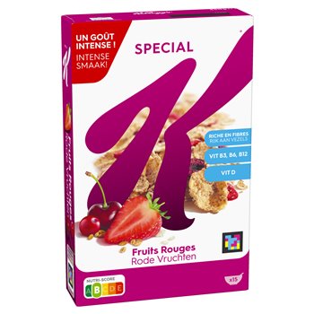 Céréales Spécial K Kellogg's Fruits rouges - 450g