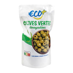 Olives vertes Eco + Dénoyautées - 320g