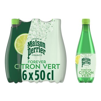 Boisson Gazeuse aromatisée Citron Vert MAISON PERRIER FOREVER 50cl x 6