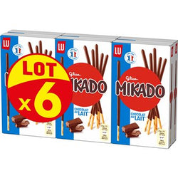 Biscuits Mikado Lu Chocolat lait - 6x90g