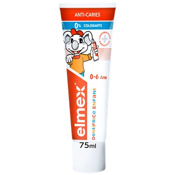 Dentifrice Elmex enfant 0-6ans Anti-caries - 75ml