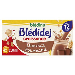 Lait céréales Blédidej 12 mois Chocolat - 4x250ml