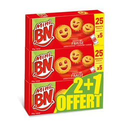 Mini BN fraise 2+1 offert - 525g