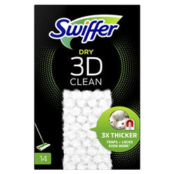 Lingettes Swiffer pour balai Attrape poussière - x14