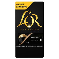 Café capsules L'OR Espresso Ristretto n°11 - x10 - 52g