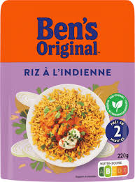 Riz micro-ondable cuisiné à l'Indienne 2min BEN'S ORIGINAL 220g