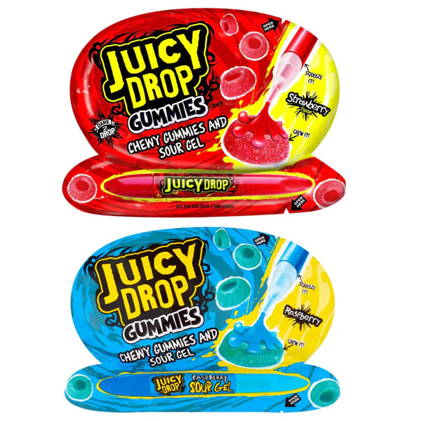 Bazooka Juicy Drop Gummies Sour Gel 57g