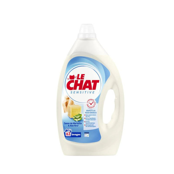 Lessive liquide Le Chat Sensitive Marseille 63 lavages