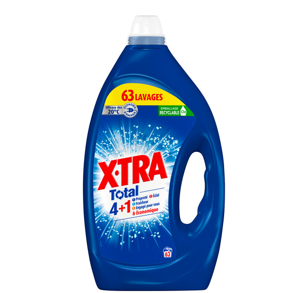 Lessive liquide Xtra Total / 63 lavages / 2,84 L