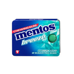 MENTOS GUM BREEZE MINT BLISTER 12P