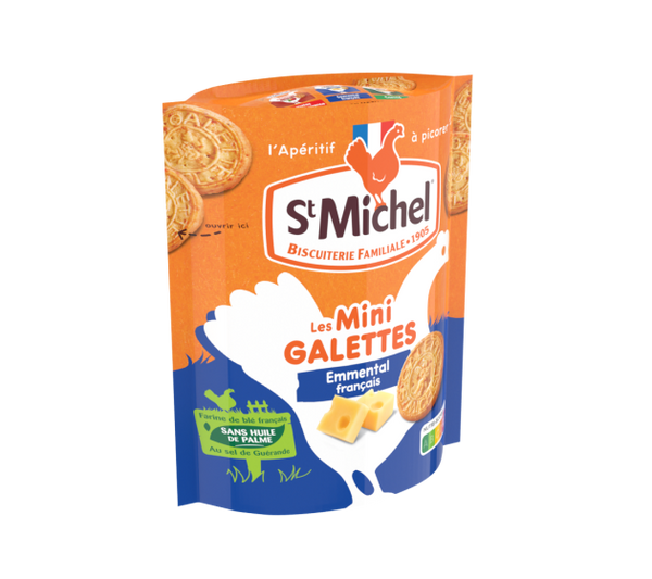 Les Mini Galettes Saint Michel Emmental - 100g