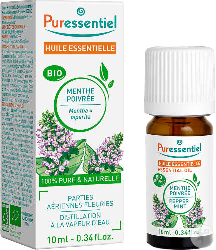 Menthe poivrée bio Puressentiel Huile essentielle - 10 ml