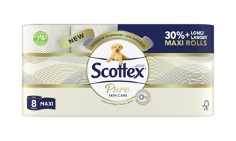 Scottex Premium pure skin care, 8 rouleaux (0,67 pce)