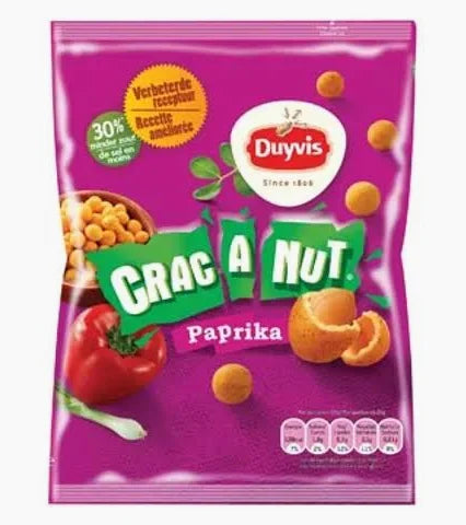 DUYVIS CACAHUETES CRAC-A-NUT PAPRIKA 45GR