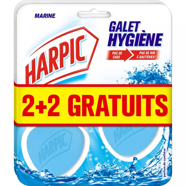 Bloc galet WC Harpic Marine - 2+2 offerts