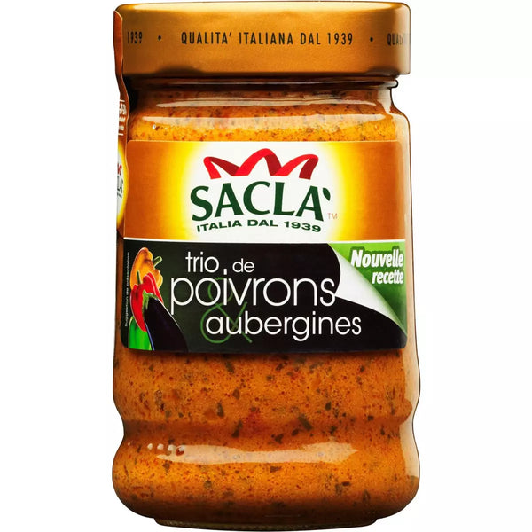 Sauce aux poivrons et aubergines SACLA, 190g