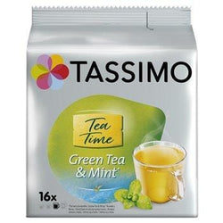 Dosettes Thé Tassimo Green Tea & Mint - x16 - 40g