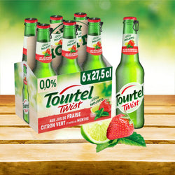 Bière sans alcool Tourtel Twist Fraise citron vert mojito - 0.0% - 27.5cl x6