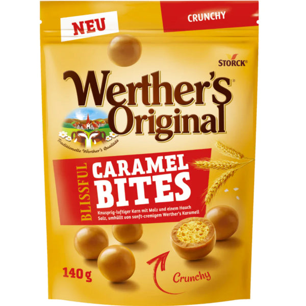 Werther's Original Blissful Caramel Bites Crunchy 140g