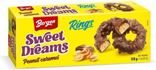 BERGEN SWEET DREAMS PEANUT CARAMEL RINGS 128GR