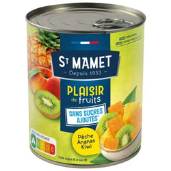 Fruits au sirop St Mamet Pêche Ananas Kiwi - 425g