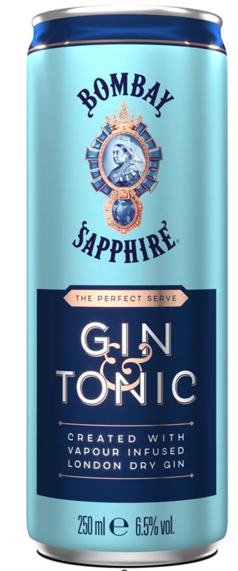 BOMBAY SAPPH&TONIC 25CL