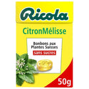 Bonbon à sucer Ricola Citron menthe stévia - 50g