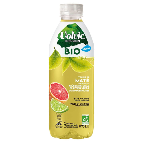 Volvic infusion citron vert Bio Mate/Pamplemousse - 75cl