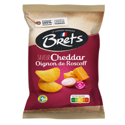 Bret's Chips chedar oignon de Roscoff 125g