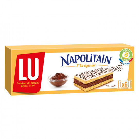 Gâteaux fourrés Napolitain LU Chocolat - 180g