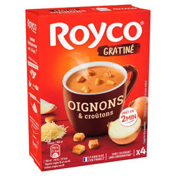 Soupe instantanée Royco Oignons & Croutons - 4x20cl