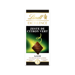 Tablette EXCELLENCE Noir Zeste Citron Vert 100g