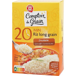 Riz long Comptoir du Grain Etuvé - 1kg