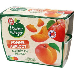 Compote pomme abricot Douceur du Verger 4x100g