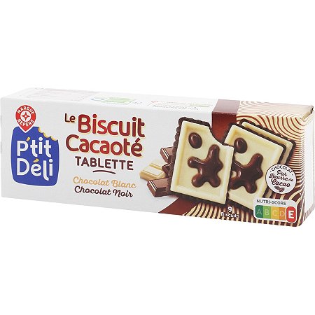 Biscuits cacao P'tit Déli Chocolat noir/blanc - 115g