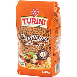 Pâtes coquillettes Turini Blé complet - 500g