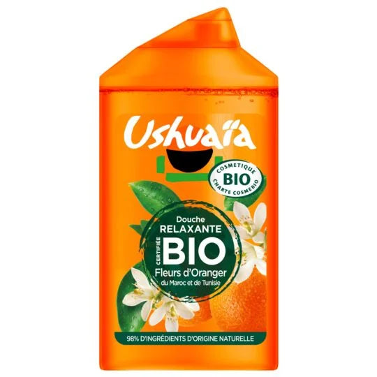 Gel douche Ushuaïa BIO Fleur d'oranger 250ml