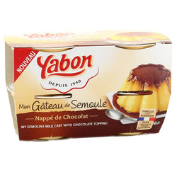 Gâteau de semoule Yabon Nappage chocolat - 4x125g