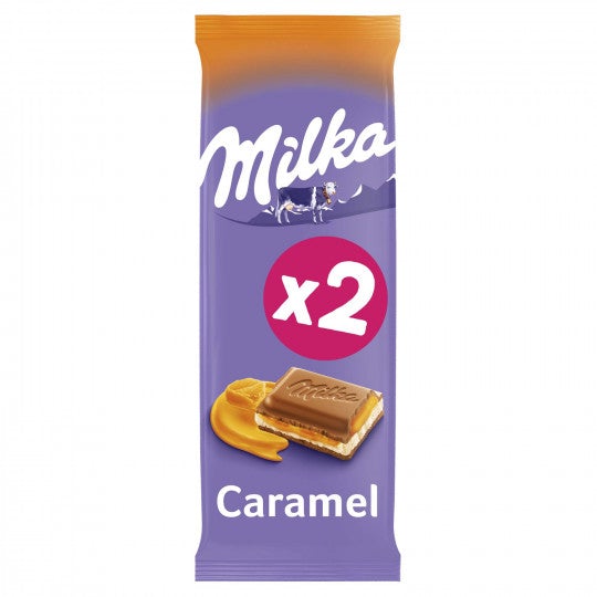 Milka Tablette chocolat au lait Caramel - 2x100g