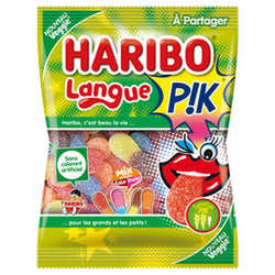 Langue Pik Haribo Sachet bonbons acidulés - 180g