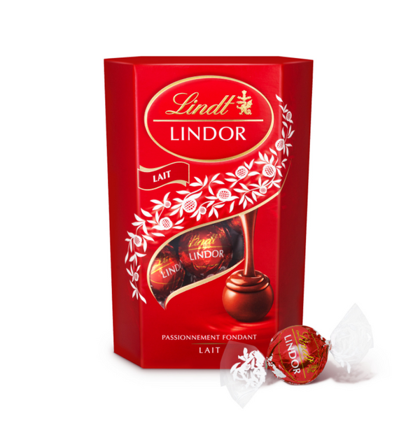 Boules Lindor Lindt Chocolat au Lait - 200g