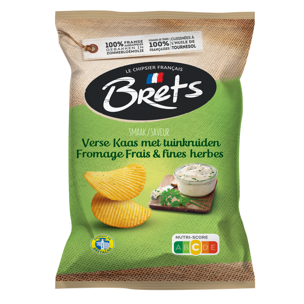 Bret's Chips Fromage frais & fines herbe 125g