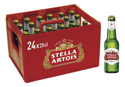 STELLA ARTOIS pils 5,2% bac 24x25cl (Vidange 4,50€ compris)