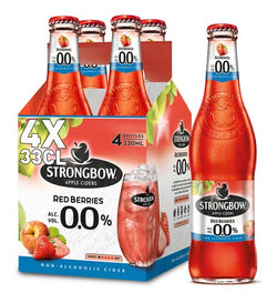 STRONGBOW Red Berries 0,0% verre 4x33cl //