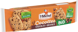 Biscuits bio Cocottes au chocolat et graines ST MICHEL, 140g ///