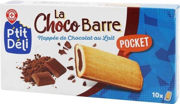 Biscuits choco barre P'tit Déli Chocolat lait 295g