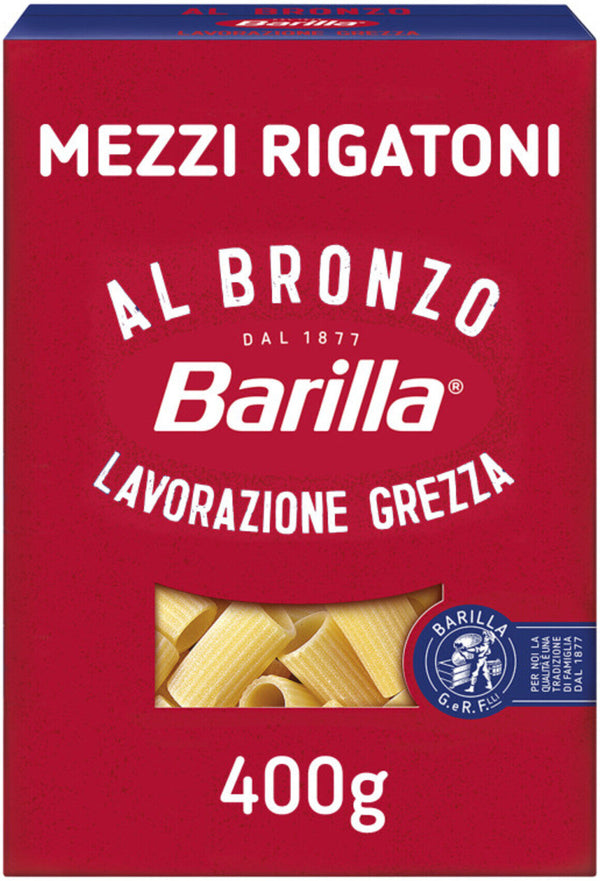 Pâtes mezzi rigatoni Barilla Al Bronzo 400g