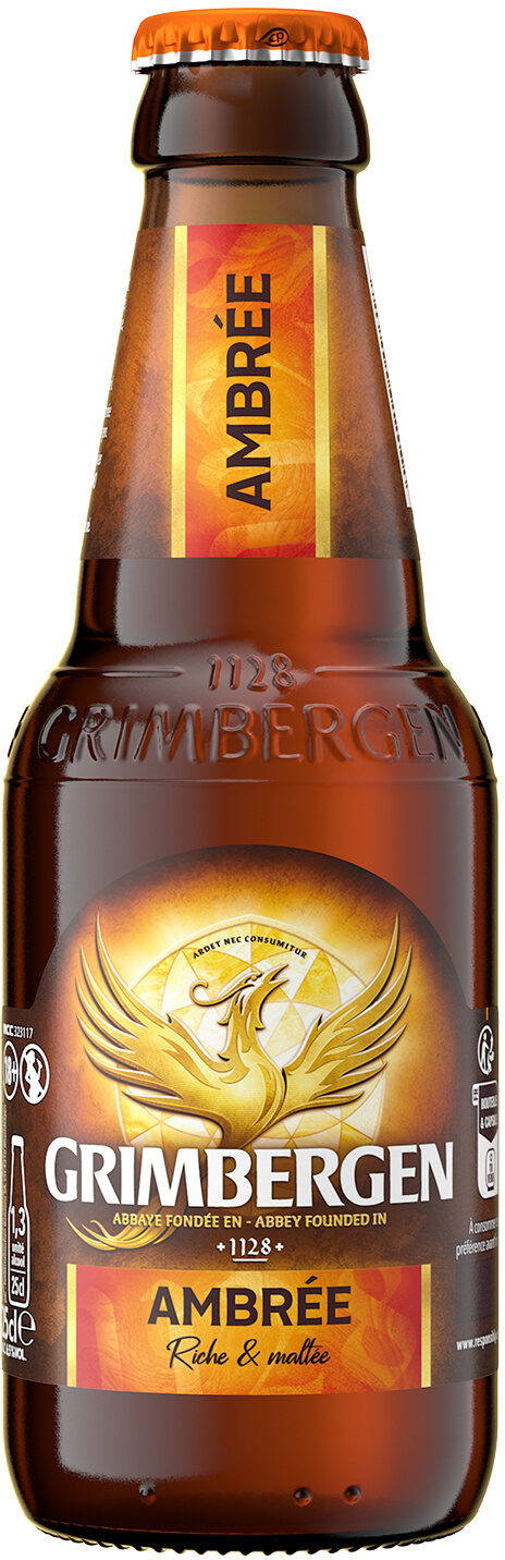 Bière ambrée Grimbergen 25cl