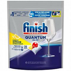 Capsules lave-vaisselle Finish Quantum citron all-in-1 x35 -364g