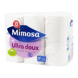 Papier toilette Mimosa Blanc - Ultra doux - x12